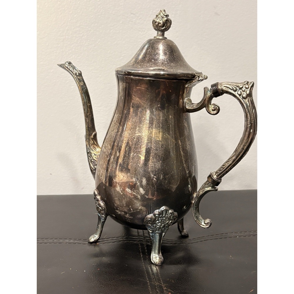 Vintage Leonard Silverplate Coffee Pot READ!